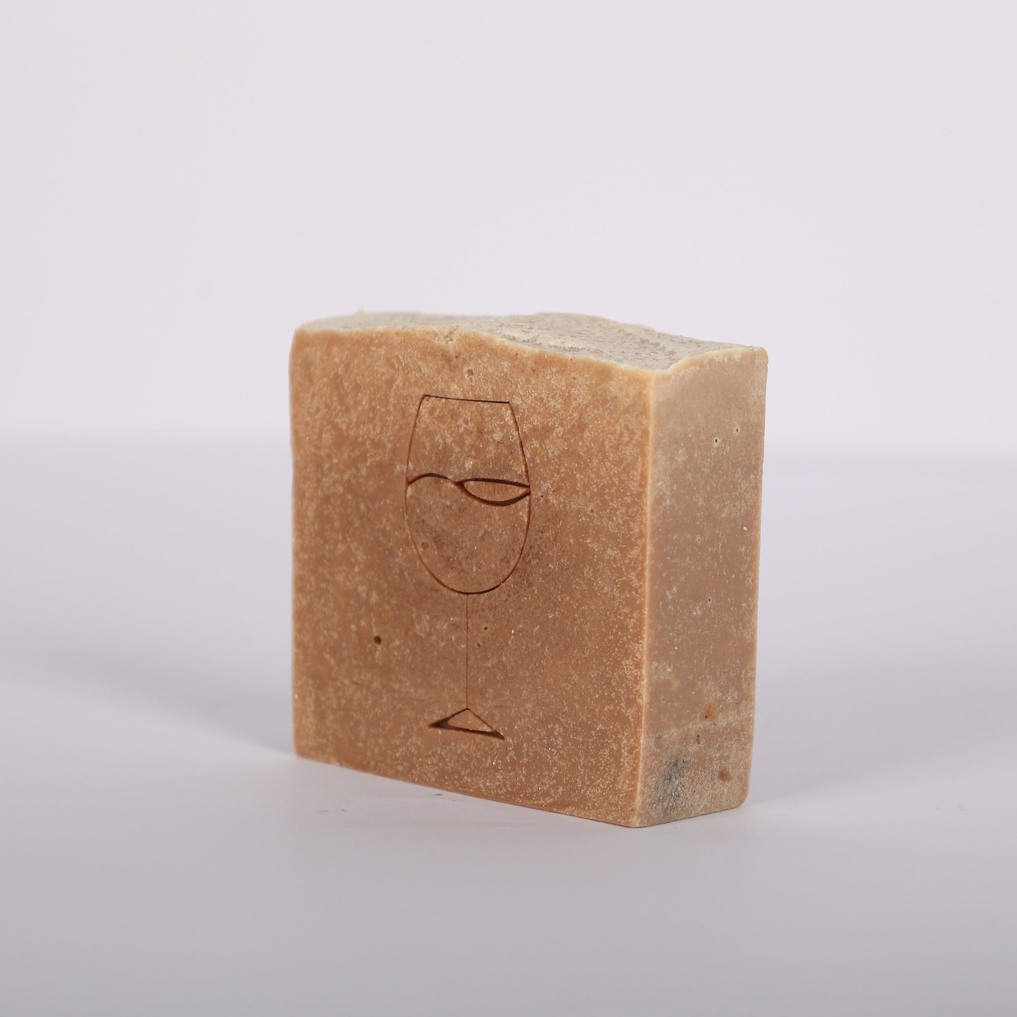 Handmade wine soap bar with natural oils and antioxidants