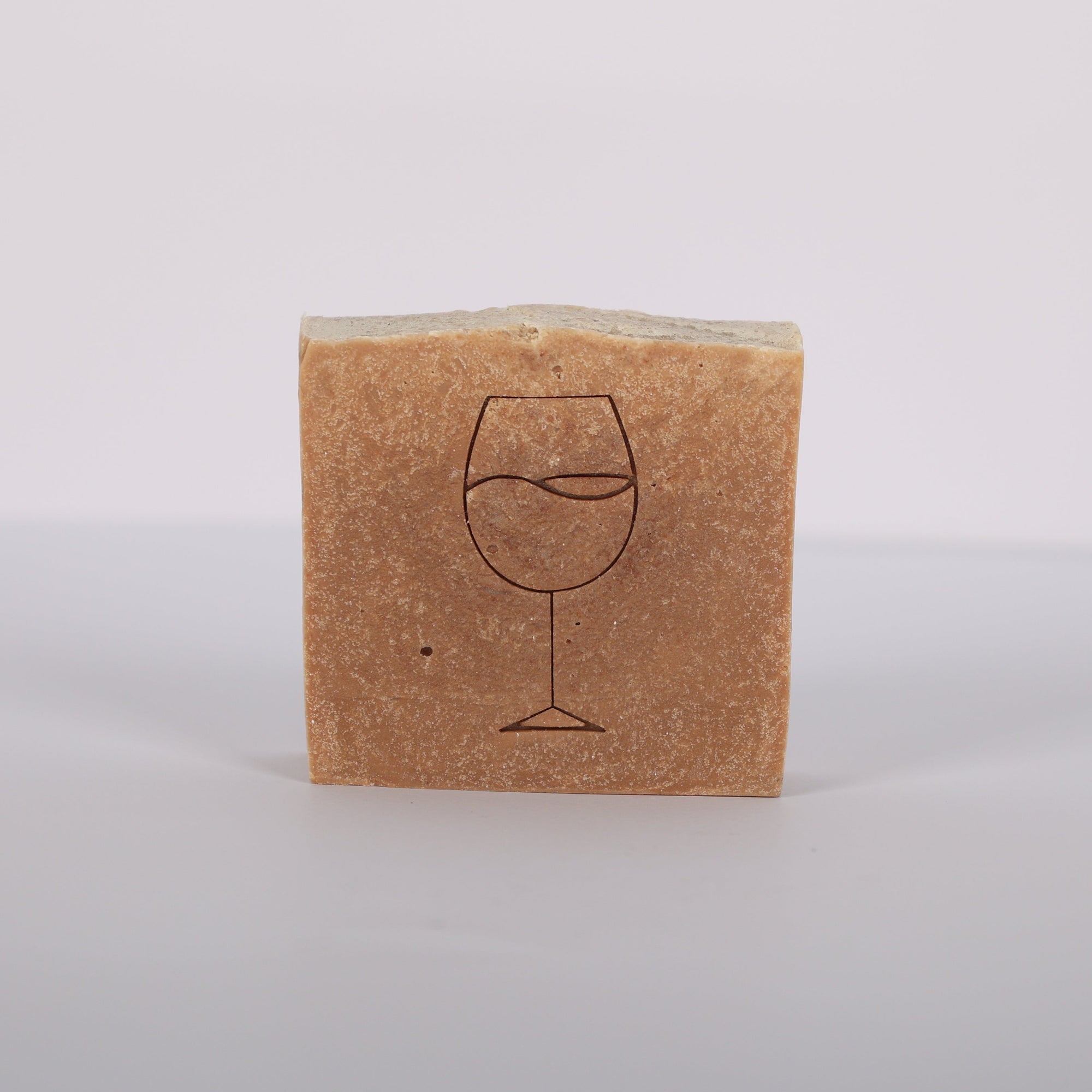 Handmade wine soap bar with natural oils and antioxidants