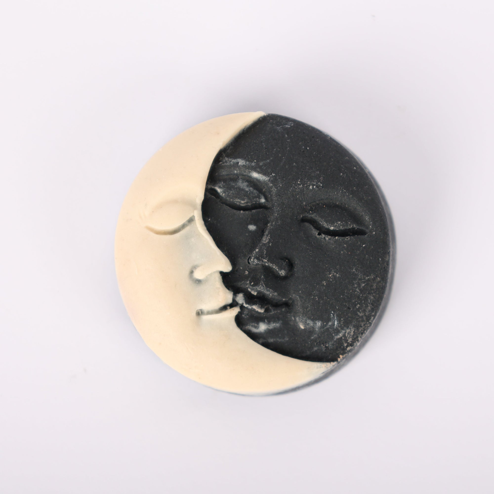 Natural moisturizing soap with artistic sun and moon shape and sensual aroma