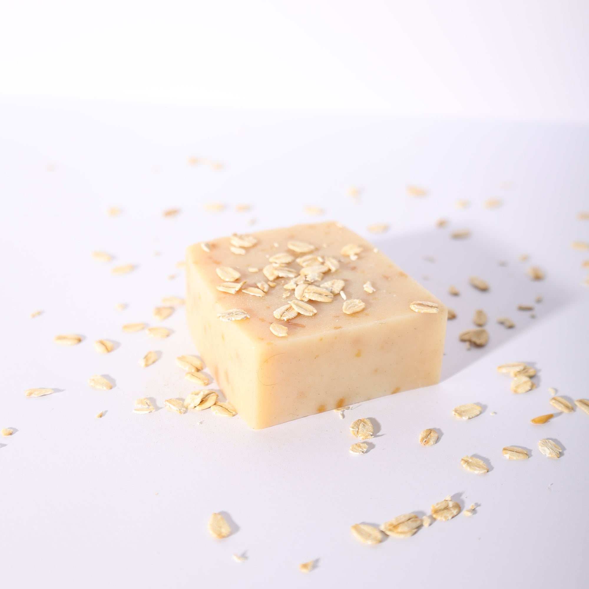 Gentle oatmeal soap for soothing sensitive skin