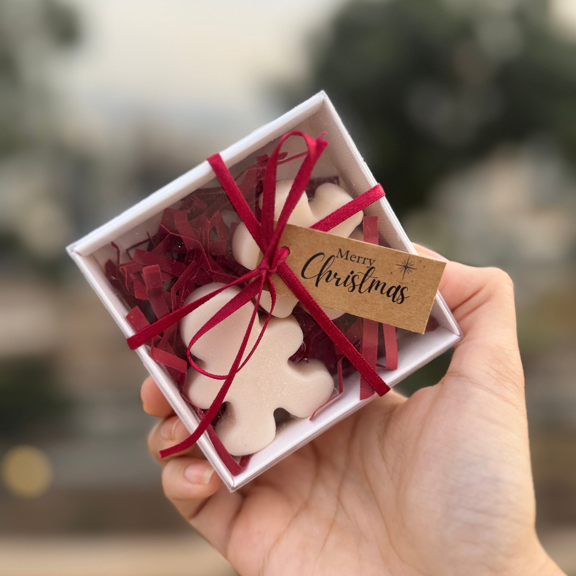 cute Christmas soaps gift box, mini Christmas soap set