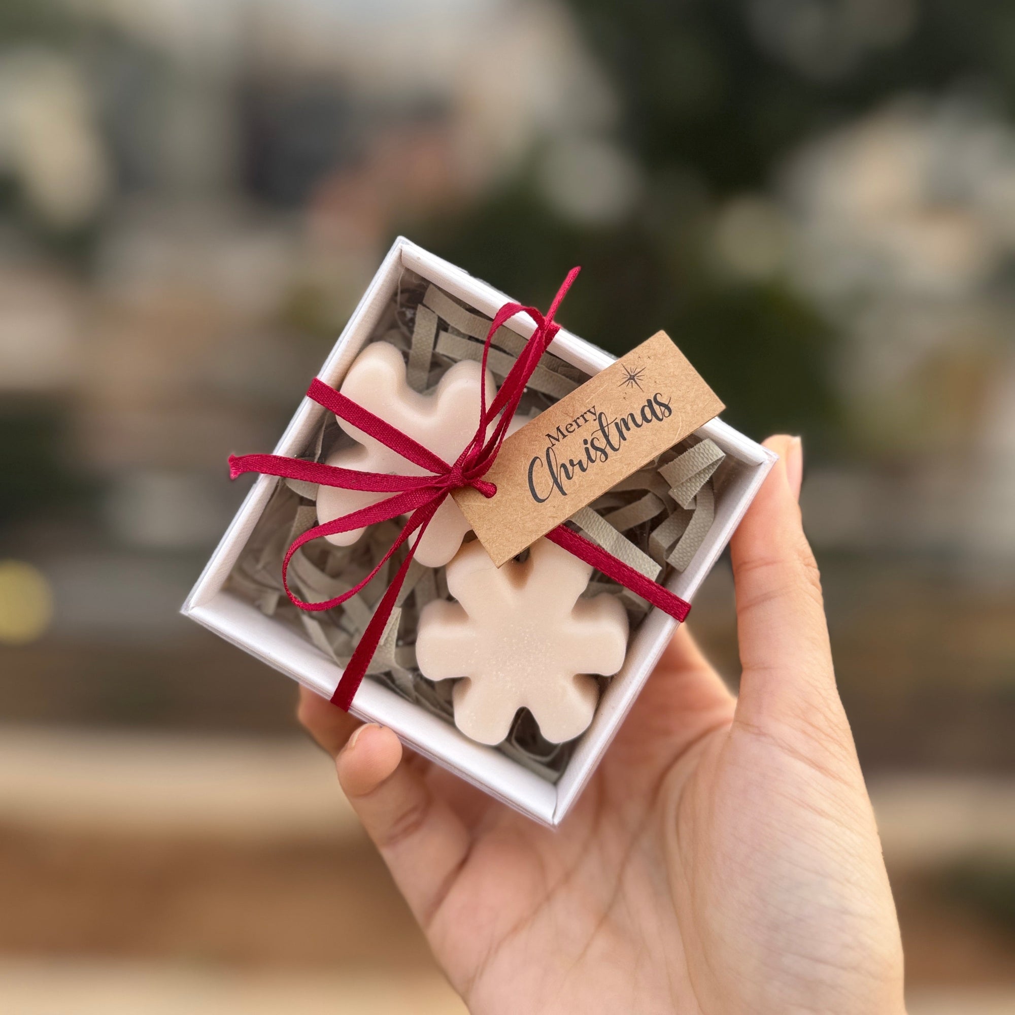 cute Christmas soaps gift box, mini Christmas soap set