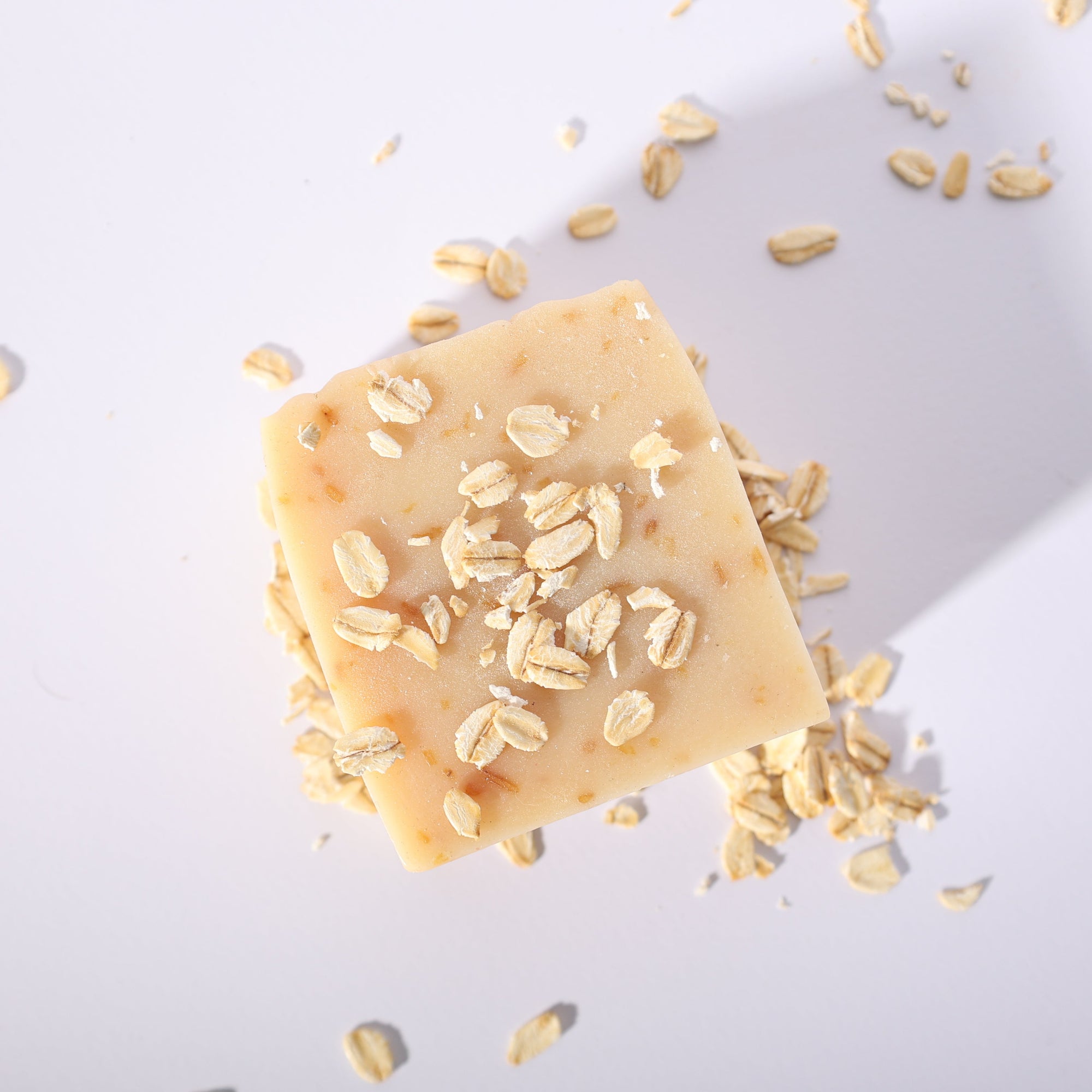 Gentle oatmeal soap for soothing sensitive skin